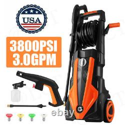 Hot! 3800PSI Pressure Washer 3.0GPM Portable Electric High Power Washer Machine