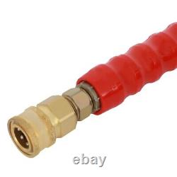 Hot Water Pressure Washer Hose 3/8 x 100ft 6000 psi Non-Marking 2-Braid R2 Gray