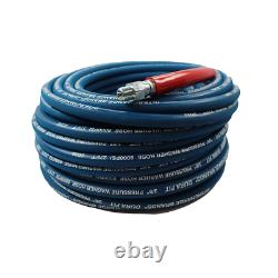 Interchange Brands 3654 3/8 x 100' 6000 PSI Threaded Blue Wrapped Cover High-Pr