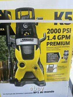 Karcher K5 Premium Electric Power Pressure Washer Cleaner 2000 PSI 1.4 GPM New