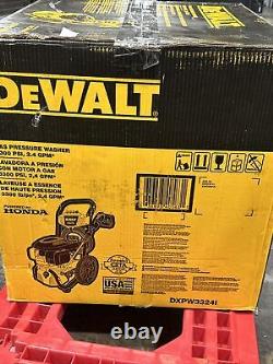 NEW DEWALT DXPW3324I 3300 PSI @ 2.4 GPM Honda Cold Water / Gas Pressure Washer