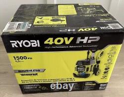NEW RYOBI 40V HP Whisper Series 1500 PSI Pressure Washer (2) Batteries & Charger
