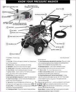 New 10HP DIESEL Commercial Pressure Washer 3600 PSI AR Pump Electric Start