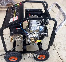 New 10HP DIESEL Commercial Pressure Washer 3600 PSI AR Pump Electric Start