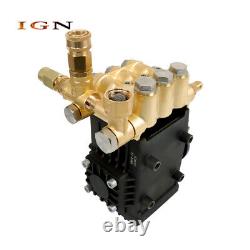 New 3600 PSI 4.9GPM 24mm Belt Drive Pressure Power Washer Pump Solid Shaft
