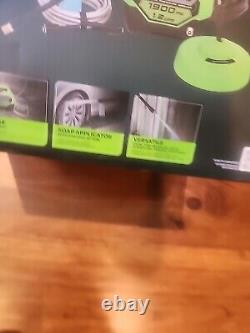 New Greenworks 1900 PSI 1.2 GPM Electric Pressure Washer Combo Kit Green
