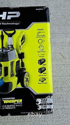 New RYOBI 40V Cordless Battery Pressure Washer 1500 PSI 1.2 GPM Cold Water Kit