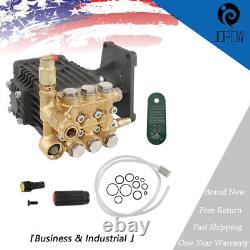 New US Power Washer Pump 4 GPM 1 Shaft Horizontal 4400 PSI Pressure Washer Pump