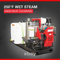 NorthStar Hot Water Pressure Washer Skid with Wet Steam, 3000 PSI, 4.0 GPM