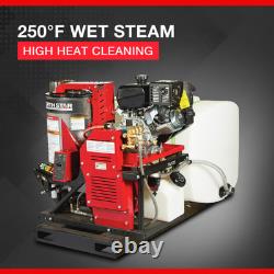 NorthStar Hot Water Pressure Washer Skid with Wet Steam 3000 PSI, 4.0 GPM