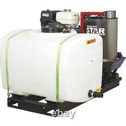 NorthStar Hot Water Pressure Washer Skid with Wet Steam, 3000 PSI, 4.0 GPM