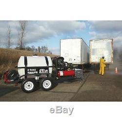 NorthStar Hot Water Pressure Washer Trailer with2 Wands 4,000 PSI, 7.0 GPM