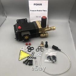 POHIR Pressure Washer Pump 3600PSI, 3.3GPM 3/4 Shaft Replacement Crankshaft READ