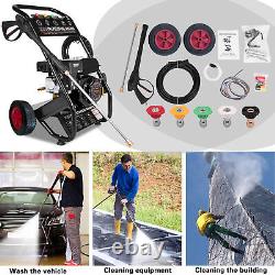 Petrol Pressure Washer 3000PSI High Power Jet Powerful Wash Patio Car Cleaner US