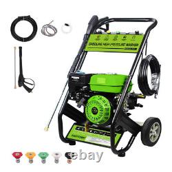 Portable 3800 PSI Gas Pressure Washer Gas Powered Washer 2.5 GPM with Foam Bottle