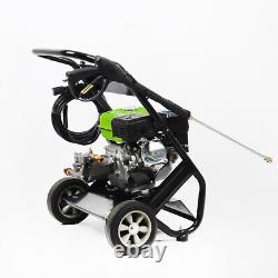 Portable 3800 PSI Gas Pressure Washer Gas Powered Washer 2.5 GPM with Foam Bottle