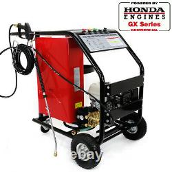 Portable LPG Gas Pressure Washer Hot Cold Water Instant Powered by Honda 3000PSI