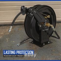Powerhorse Auto-Rewind Pressure Washer Hose Reel, 4000 PSI, 50ft. Capacity