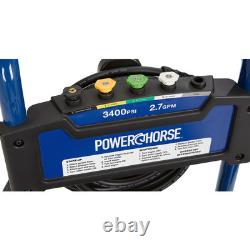 Powerhorse Gas Cold Water Pressure Washer, 3400 PSI, 2.7 GPM