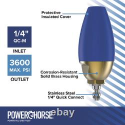 Powerhorse Rotating Pressure Washer Turbo Nozzle, 4.0 Orifice, 4000 PSI