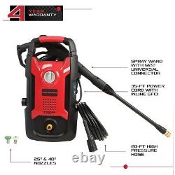 Powerworks 1700PSI Electric Pressure Washer 1.2GPM with 20Ft Hose and 35Ft Cord