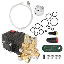 Pressure Power Washer Pump 24mm Solid Shaft 3600 PSI 4.9GPM Belt Drive
