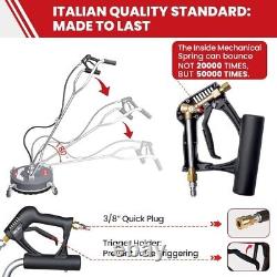 Pressure Washer 18, 4500PSI Pressure Washer Attachment, 3/8'' Quick-Connect