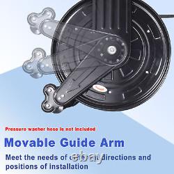 Pressure Washer Hose Reel 50 FT with Swivel Arm 3/8 NPT Outlet Pipe, 4000 PSI