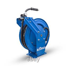 Pressure Washer Hose Reel BluShield 3/8 X 50ft 4100PSI Retractable With Hose