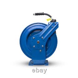 Pressure Washer Hose Reel BluShield 3/8 X 50ft 4100PSI Retractable With Hose