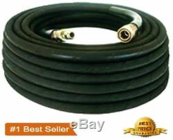 Pressure Washer Parts 100 ft foot 3/8 Black 4000psi Hose Hot & Cold Water