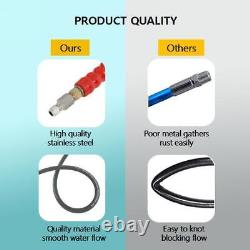 Pressure Washer Parts Hose 6000 PSI 100 FT 2 Wire Braid Gray Non-Marking New