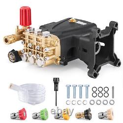 Pressure Washer Pump 1 Shaft Horizontal Triplex Plunger 4000 PSI 4.0GPM