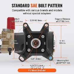 Pressure Washer Pump 1 Shaft Horizontal Triplex Plunger 4000 PSI 4.0GPM