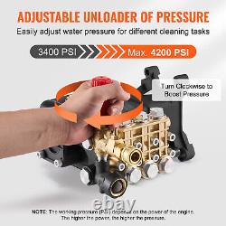 Pressure Washer Pump 1 Shaft Horizontal Triplex Plunger 4200 PSI 4.2GPM