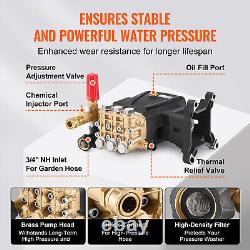Pressure Washer Pump 1 Shaft Horizontal Triplex Plunger 4200 PSI 4.2GPM