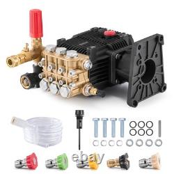 Pressure Washer Pump 1 Shaft Horizontal Triplex Plunger 4300 PSI 4.4GPM