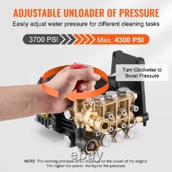 Pressure Washer Pump 1 Shaft Horizontal Triplex Plunger 4300 PSI 4.4GPM