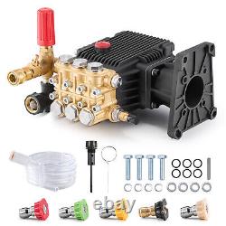 Pressure Washer Pump 1 Shaft Horizontal Triplex Plunger 4400 PSI 4.4GPM