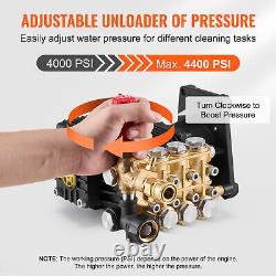 Pressure Washer Pump 1 Shaft Horizontal Triplex Plunger 4400 PSI 4.4GPM