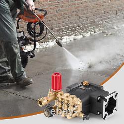 Pressure Washer Pump 3/4 Shaft Horizontal Triplex Plunger 3300 PSI 2.5GPM