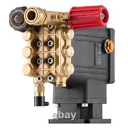 Pressure Washer Pump 3/4 Shaft Horizontal Triplex Plunger 3300 PSI 2.5GPM