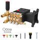 Pressure Washer Pump 4000PSI 4.4GPM 1 Shaft Horizontal Triplex Plunger Power