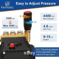 Pressure Washer Pump 4.8gpm 8-15 HP 1 Shaft 4000 psi Simpson Honda Dewalt NEW
