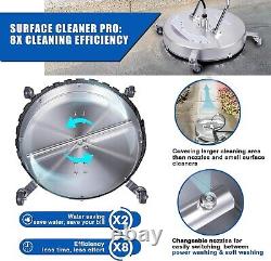Pressure Washer Surface Cleaner 24'', 4500PSI Stainless Steel Surface Cleaner At