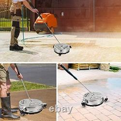 Pressure Washer Surface Cleaner, 4000 PSI Stainless Steel Surface Cleaner