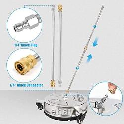 Pressure Washer Surface Cleaner, 4000 PSI Stainless Steel Surface Cleaner