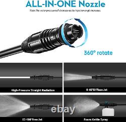 Pressure Washer with 8FT Power Cord and 50FT Outlet Hose, 4200 PSI High Pressure
