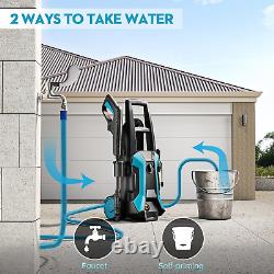 Pressure Washer with 8FT Power Cord and 50FT Outlet Hose, 4200 PSI High Pressure