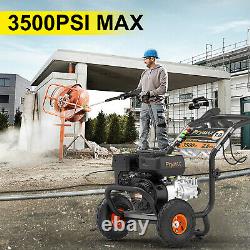 PryMAX High Pressure Washer Gas 7HP, 3500 PSI, 2.8 GPM, 5 Nozzles, 20FT Hose